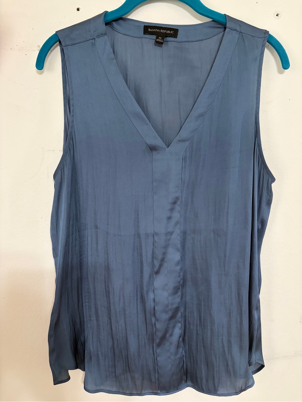 Banana Republic Slate Blue V-Neck Sleeveless Camisole